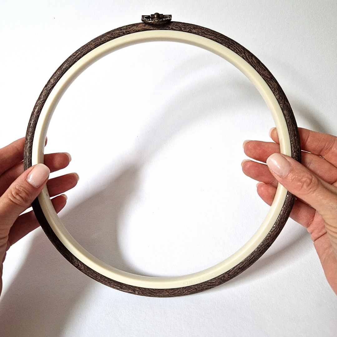 Stickring Flexi Hoop 20.5cm Nurge, Holzoptik
