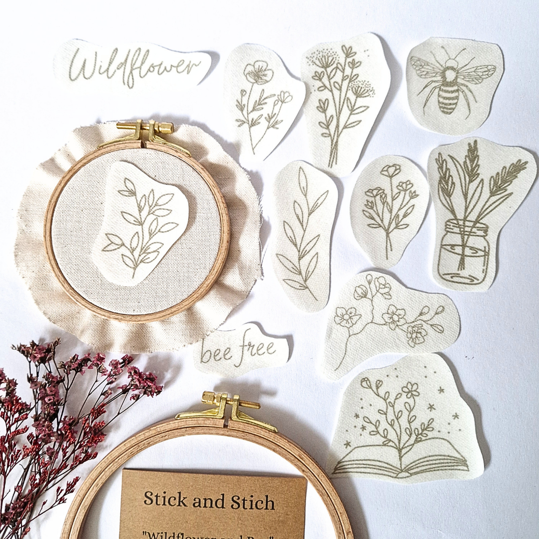 Stickaufkleber "Bee", Stick and Stich