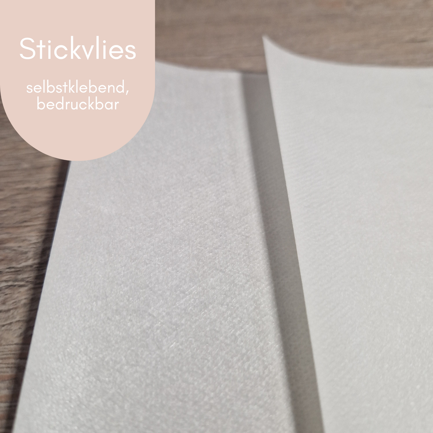 Stickvlies selbstklebend, bedruckbar