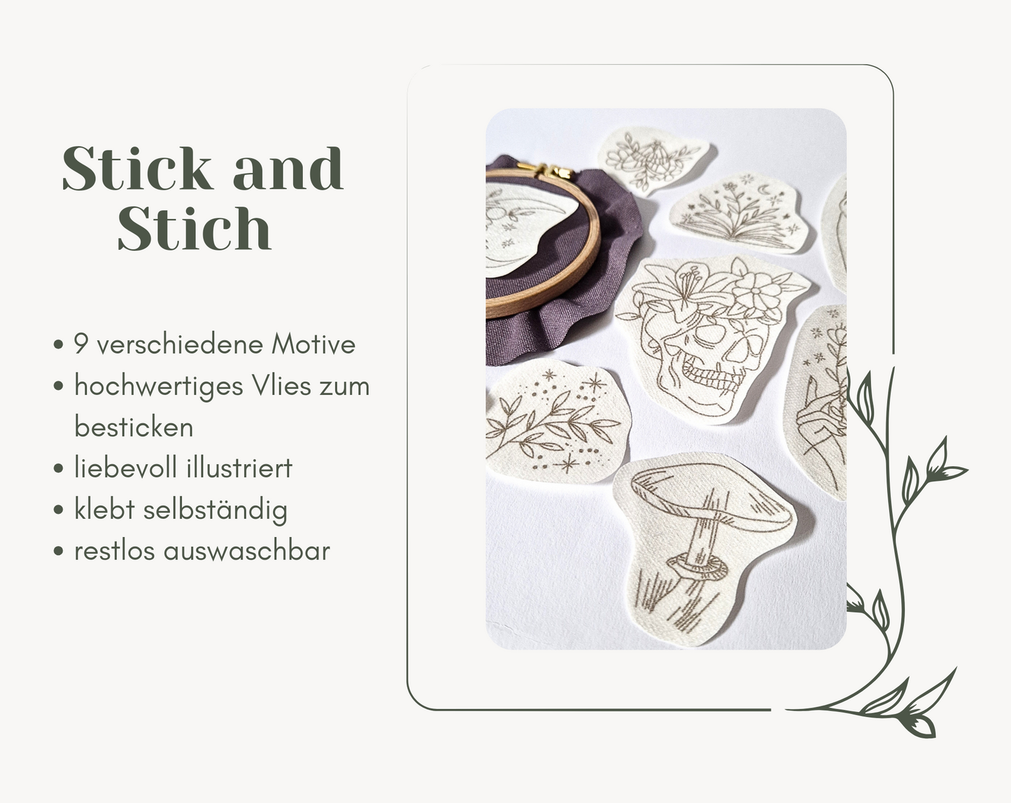 Stickaufkleber "Magic", Stick and Stich