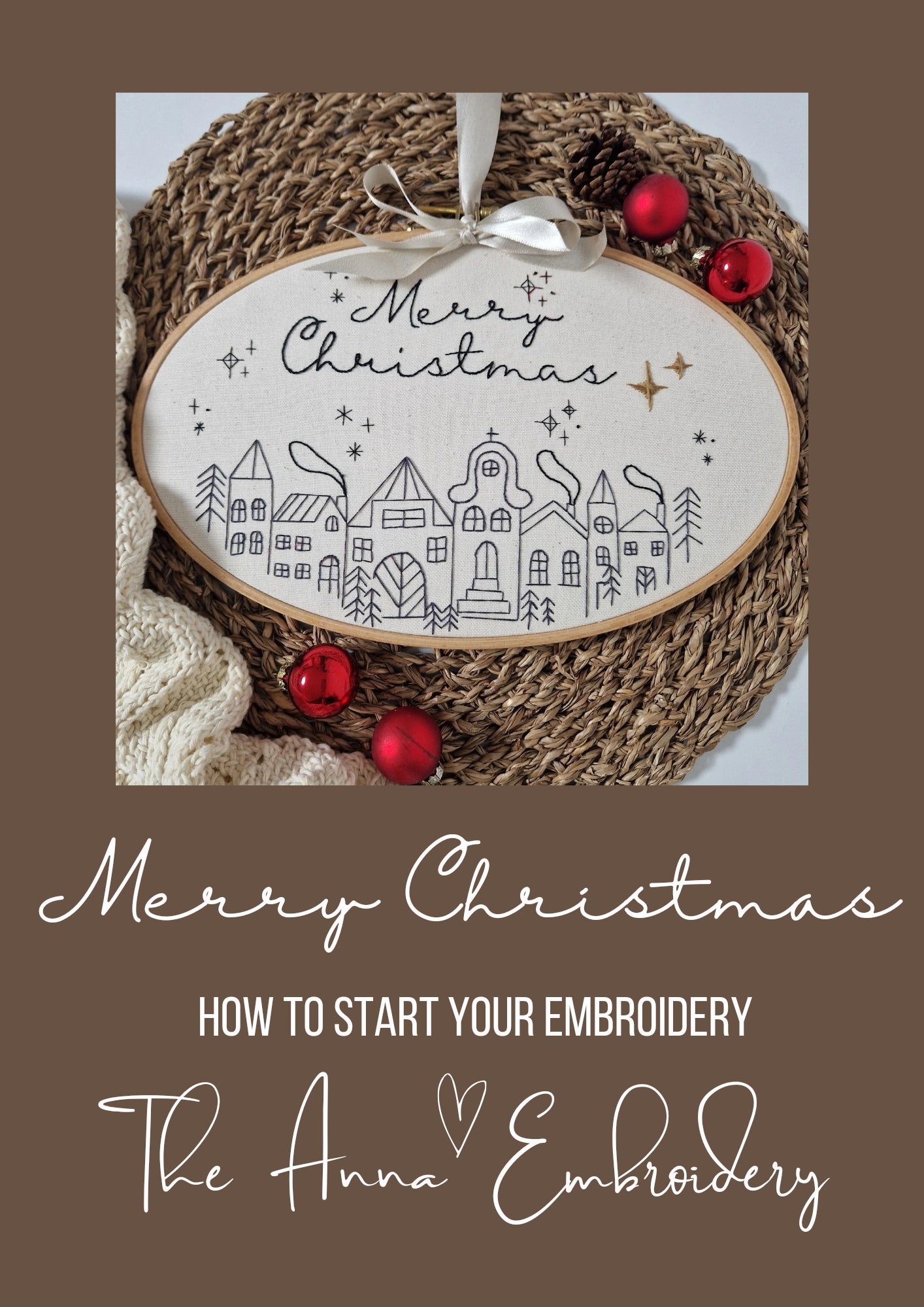 Digitale Stickanleitung Merry Christmas PDF!