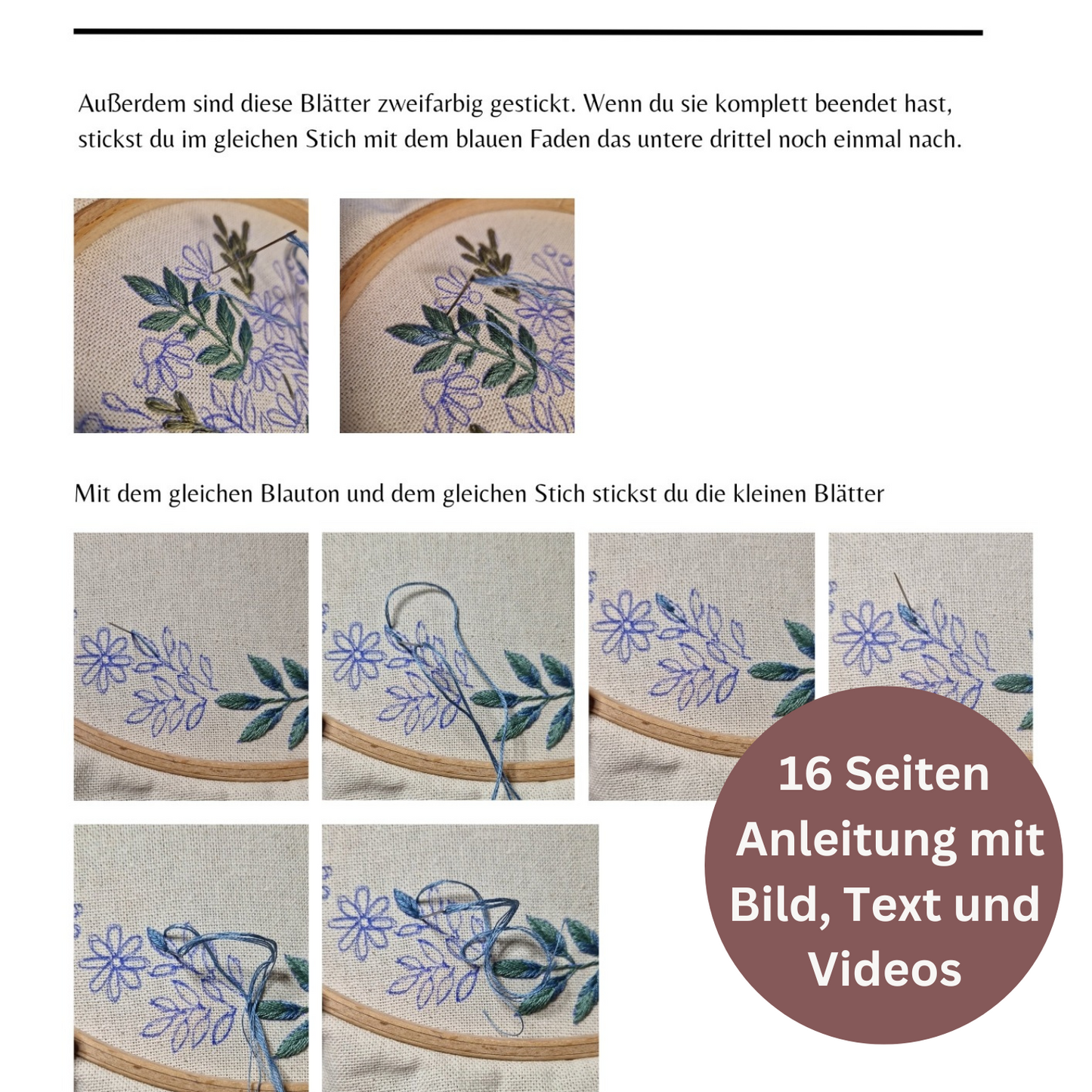 Digitale Anleitung PDF "Kleiner Strauß"