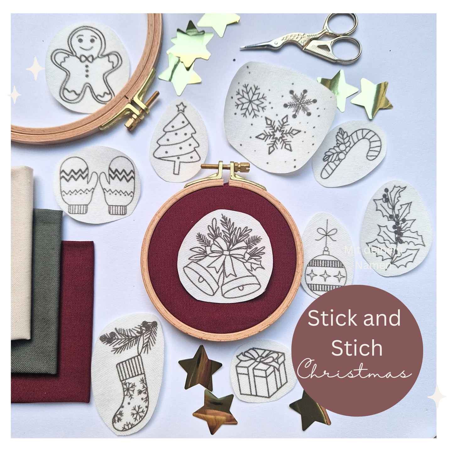 Stickaufkleber "Christmas", Stick and Stich