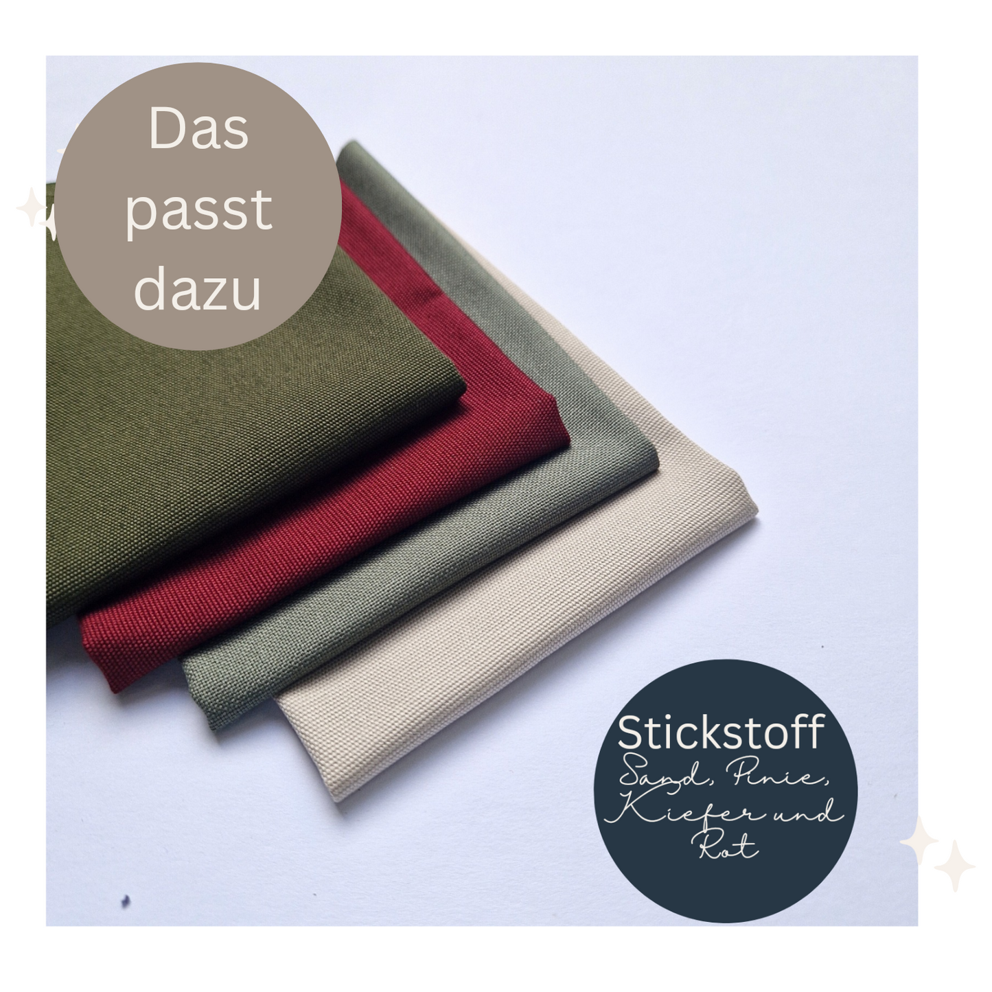 Stickaufkleber "Kleiner Kranz", Stick and Stich