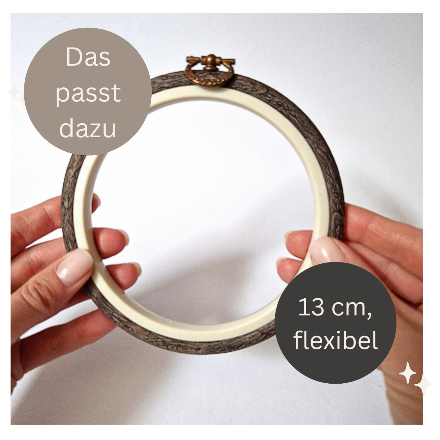 Stickaufkleber Mini-Wildblumenkranz