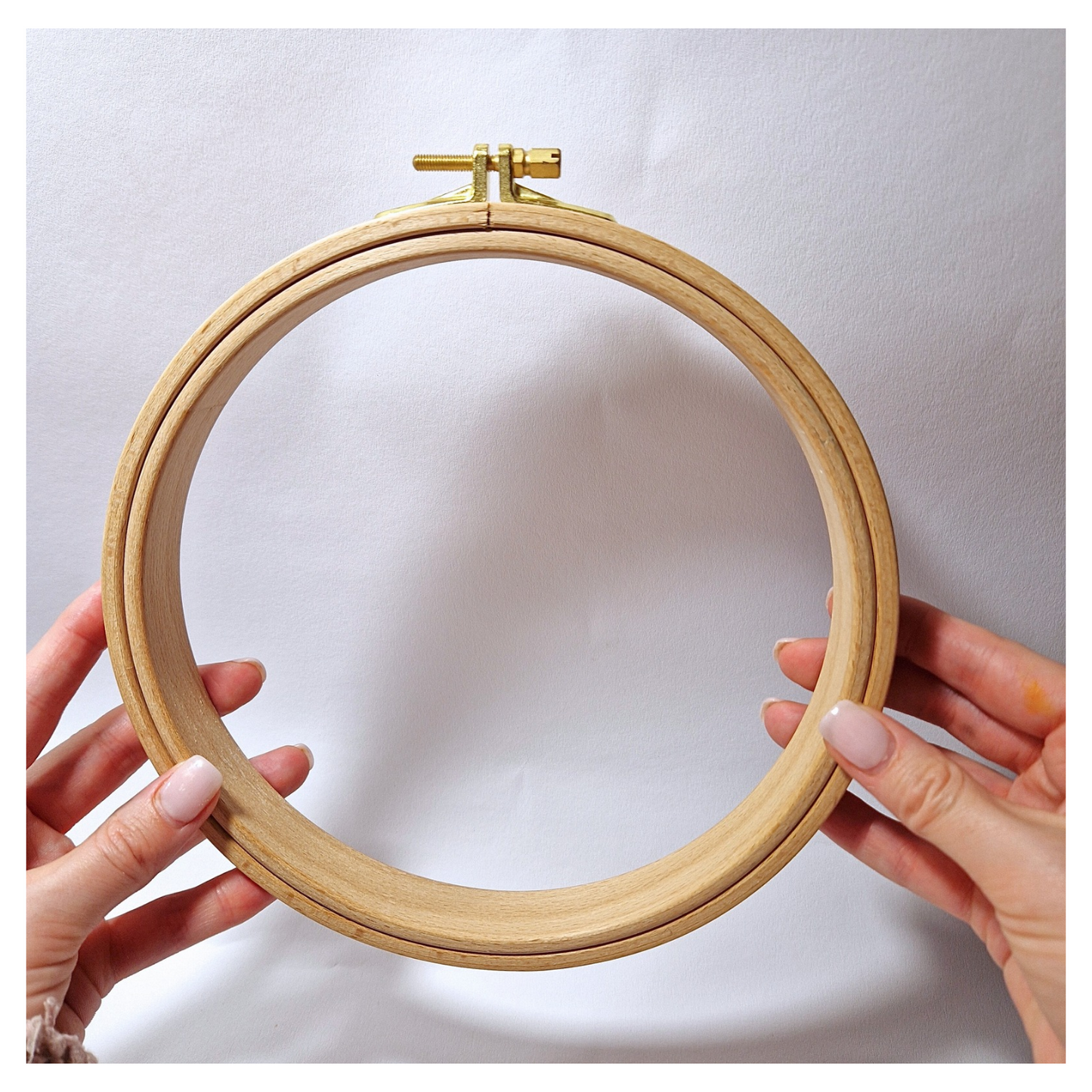 Stickrahmen 19cm 24mm breit, Buchenholz