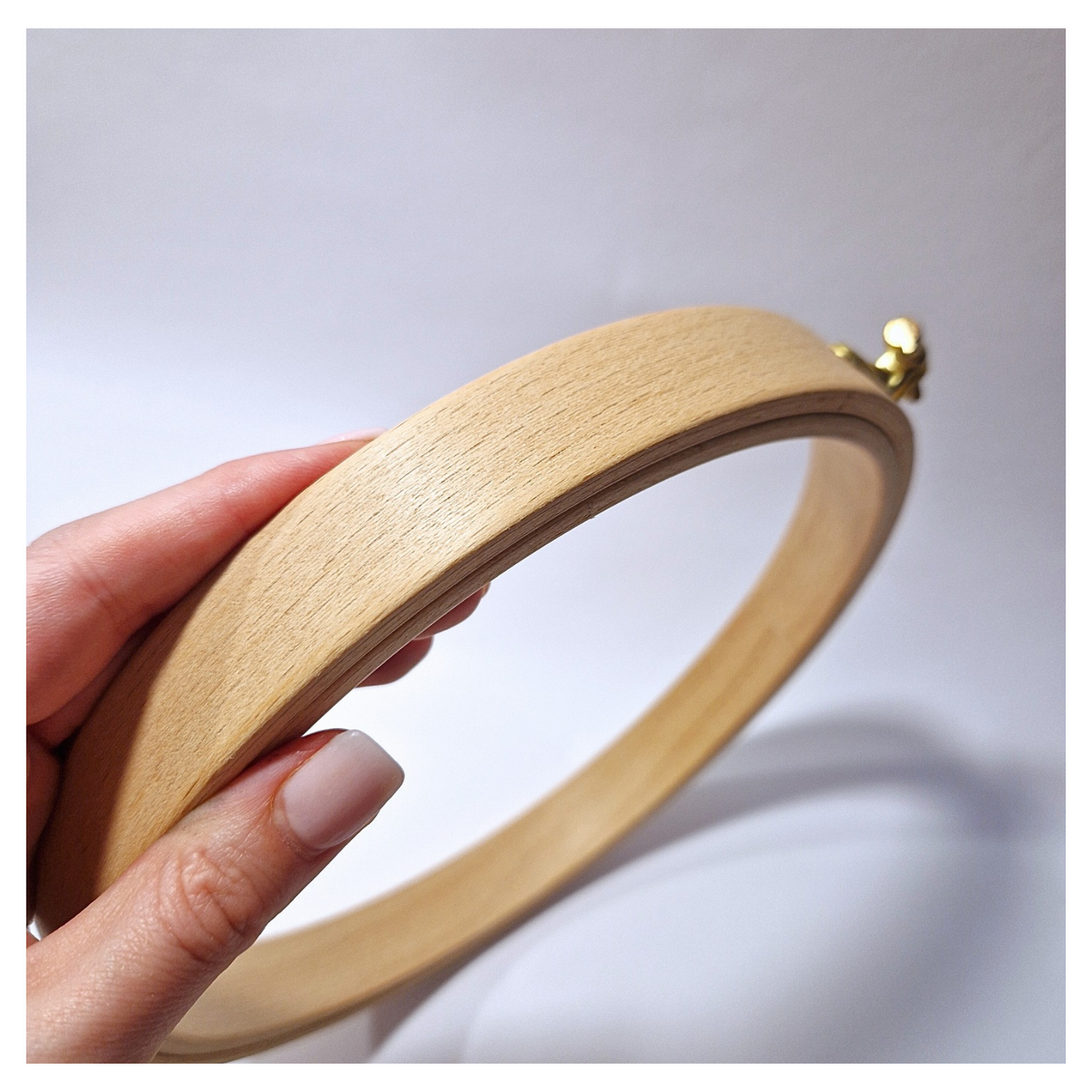 Stickrahmen 16cm 24mm breit, Buchenholz