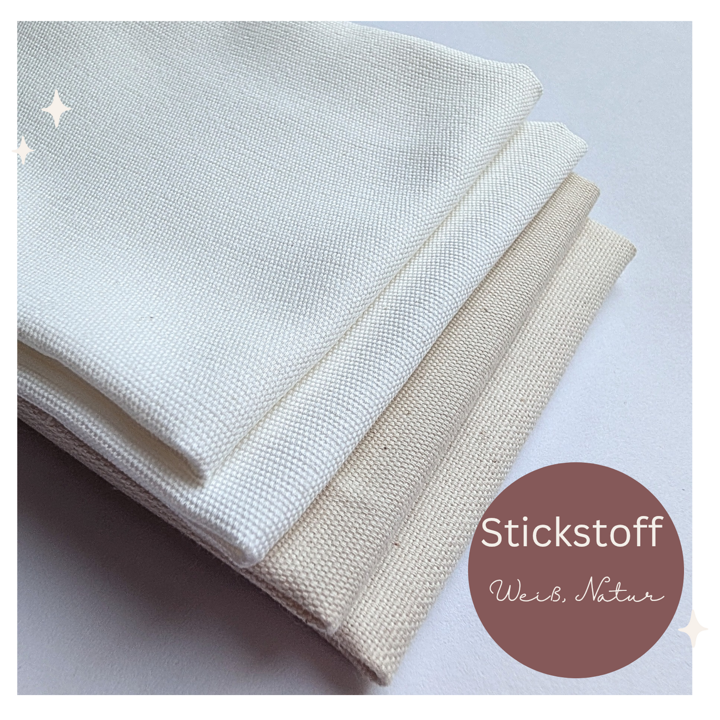 STOFFPAKET Weiß, Natur