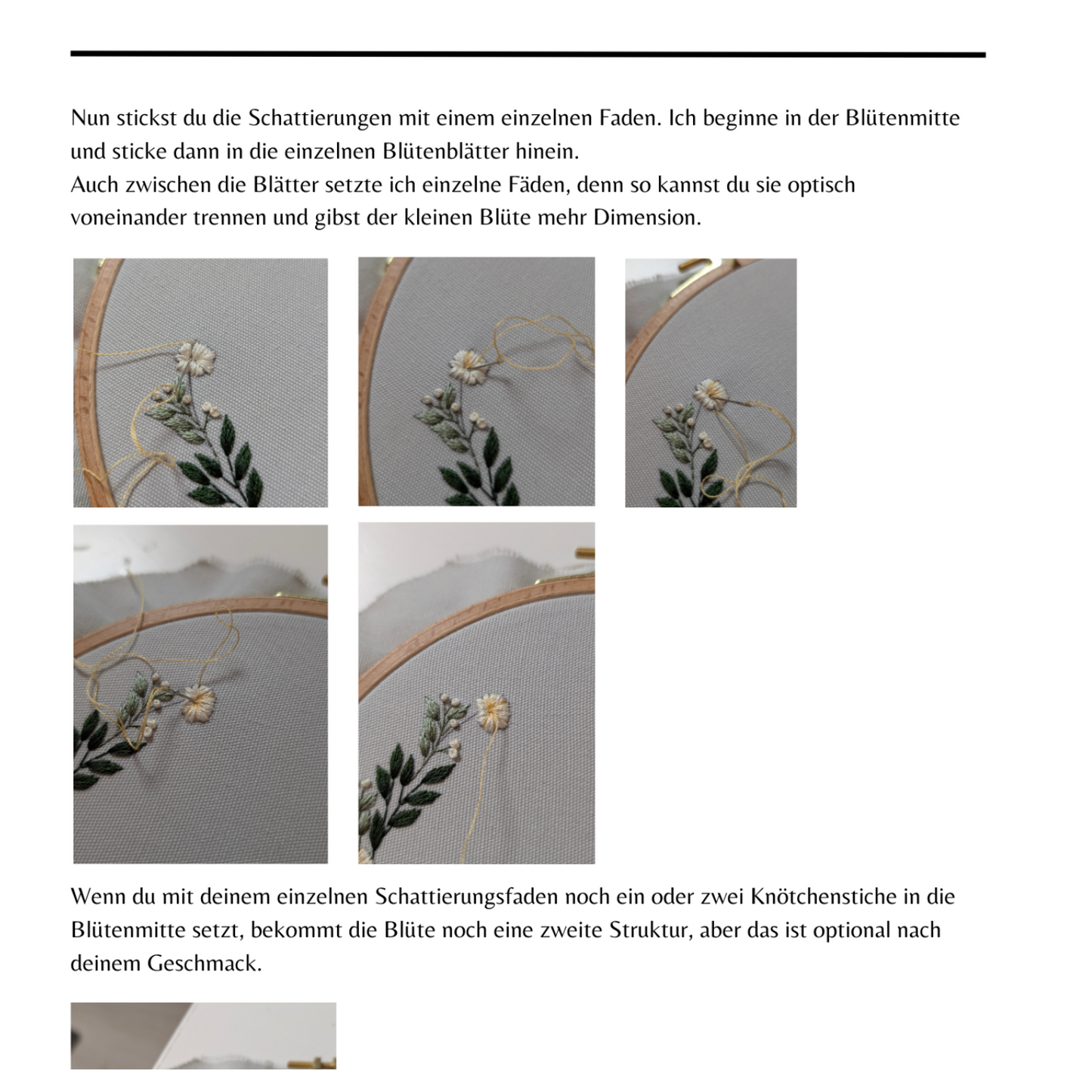 Stickset Anfänger Gänsekranz