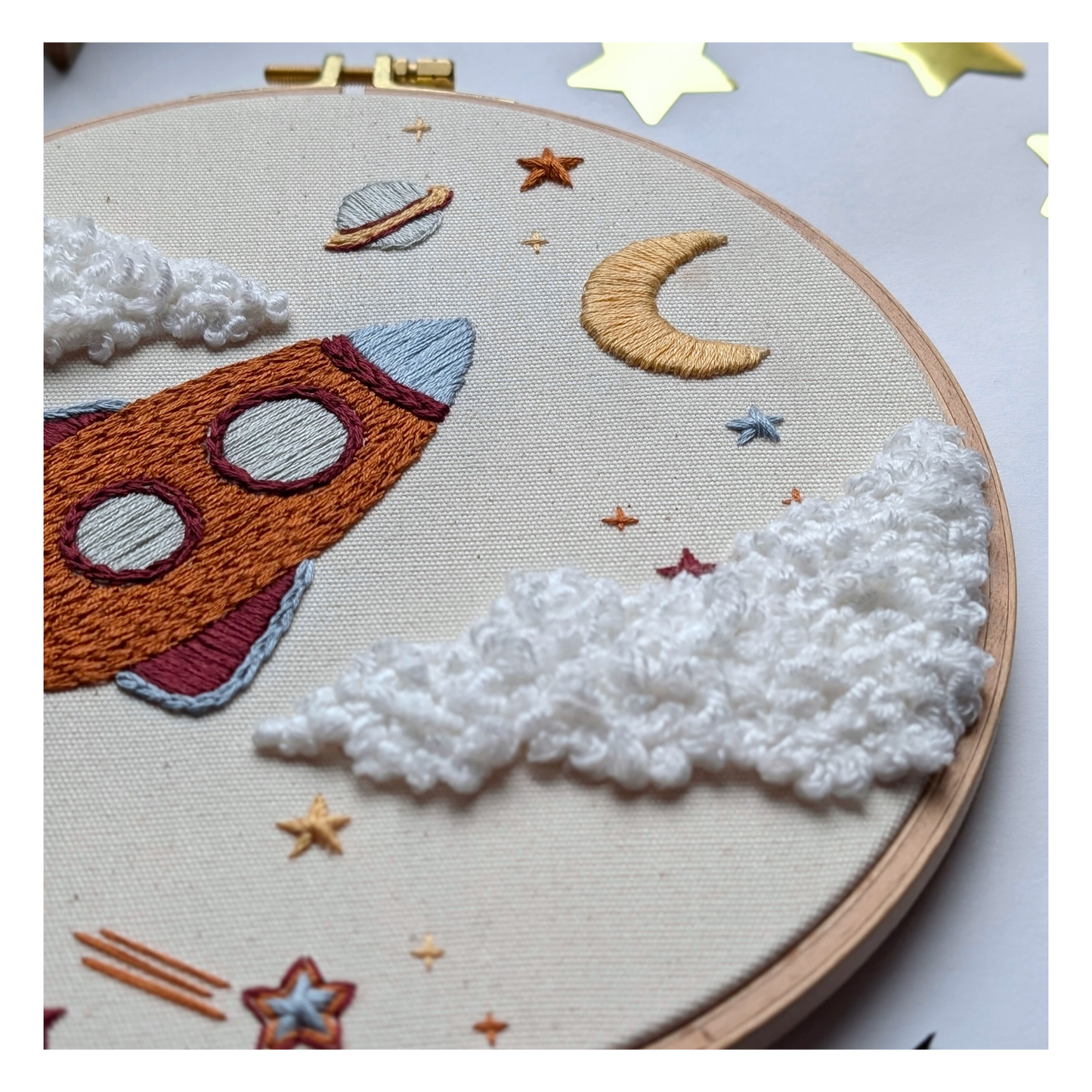 Stickbild Weltraum Natur