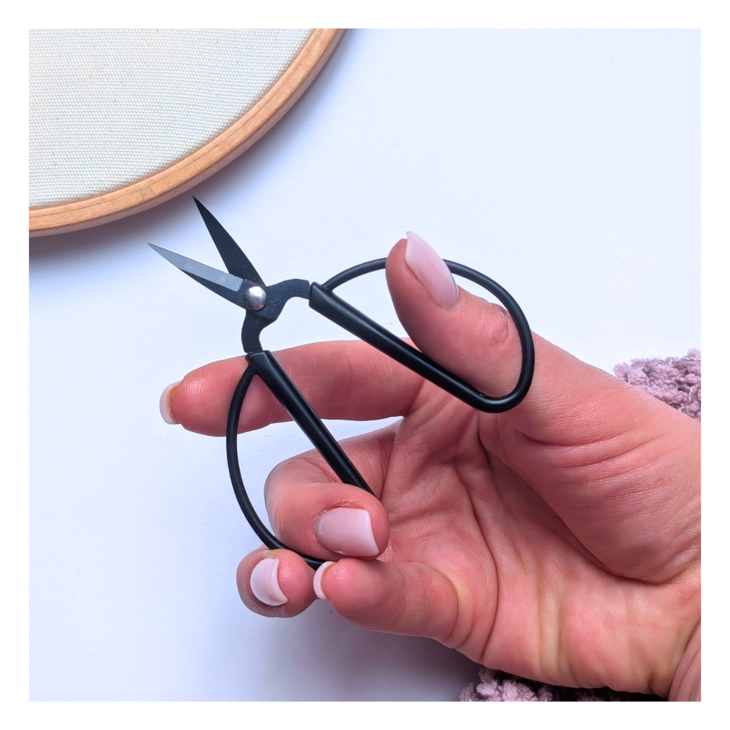 Stickschere Schwarz