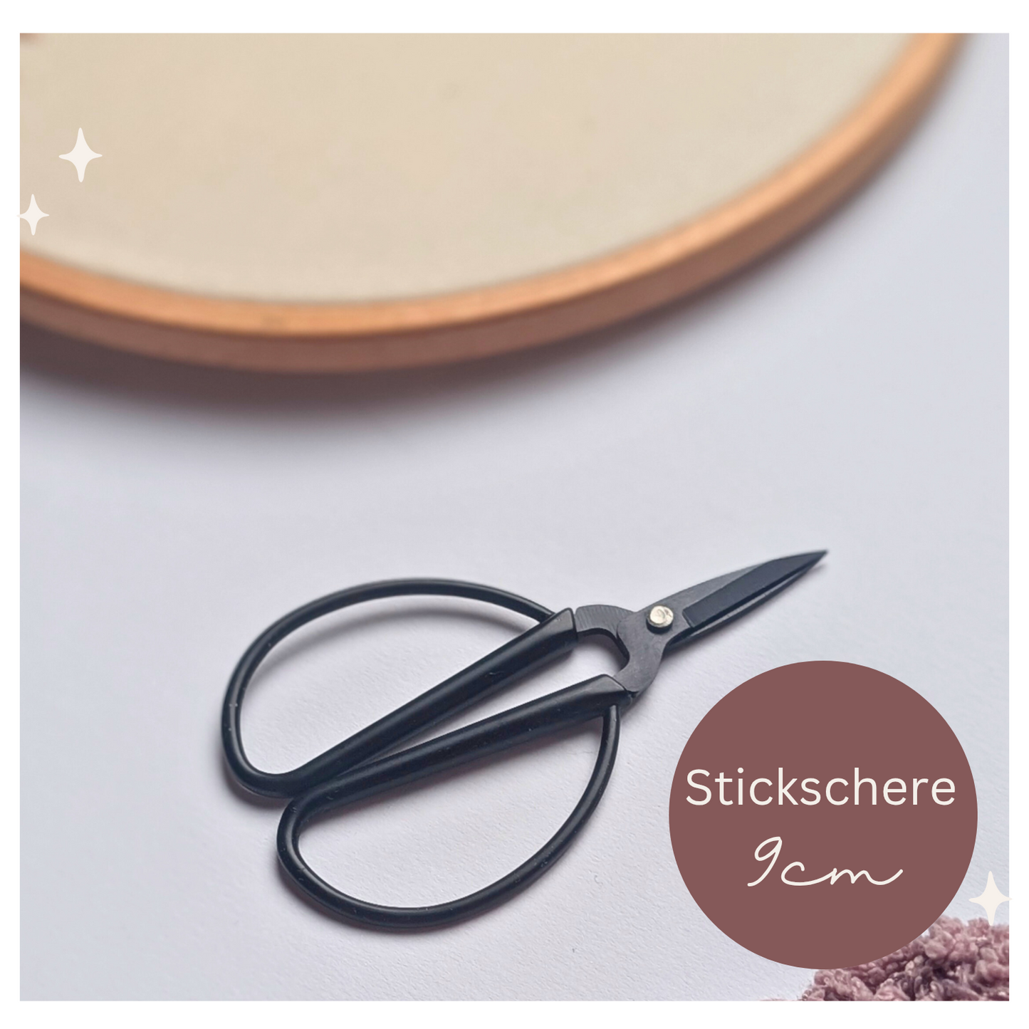Stickschere Schwarz