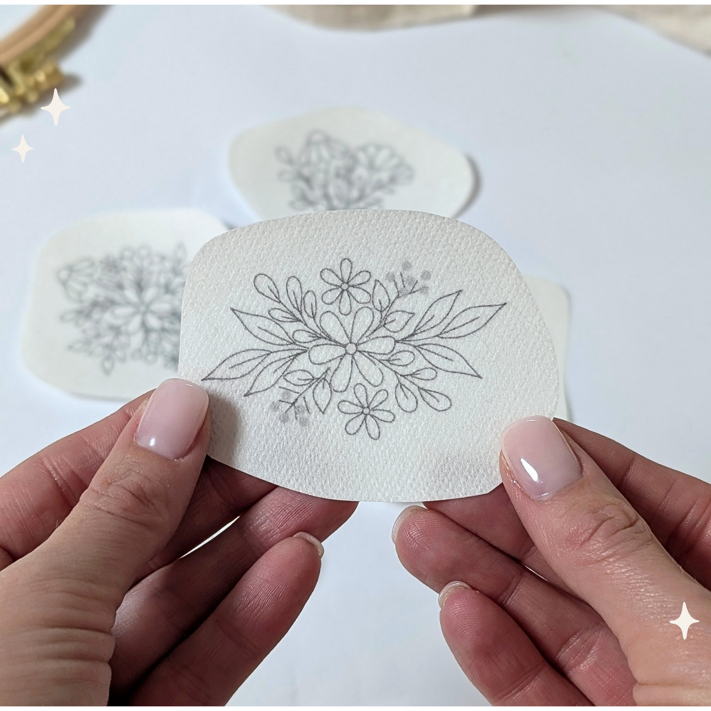 Stickaufkleber "Flowers ||", Stick and Stich