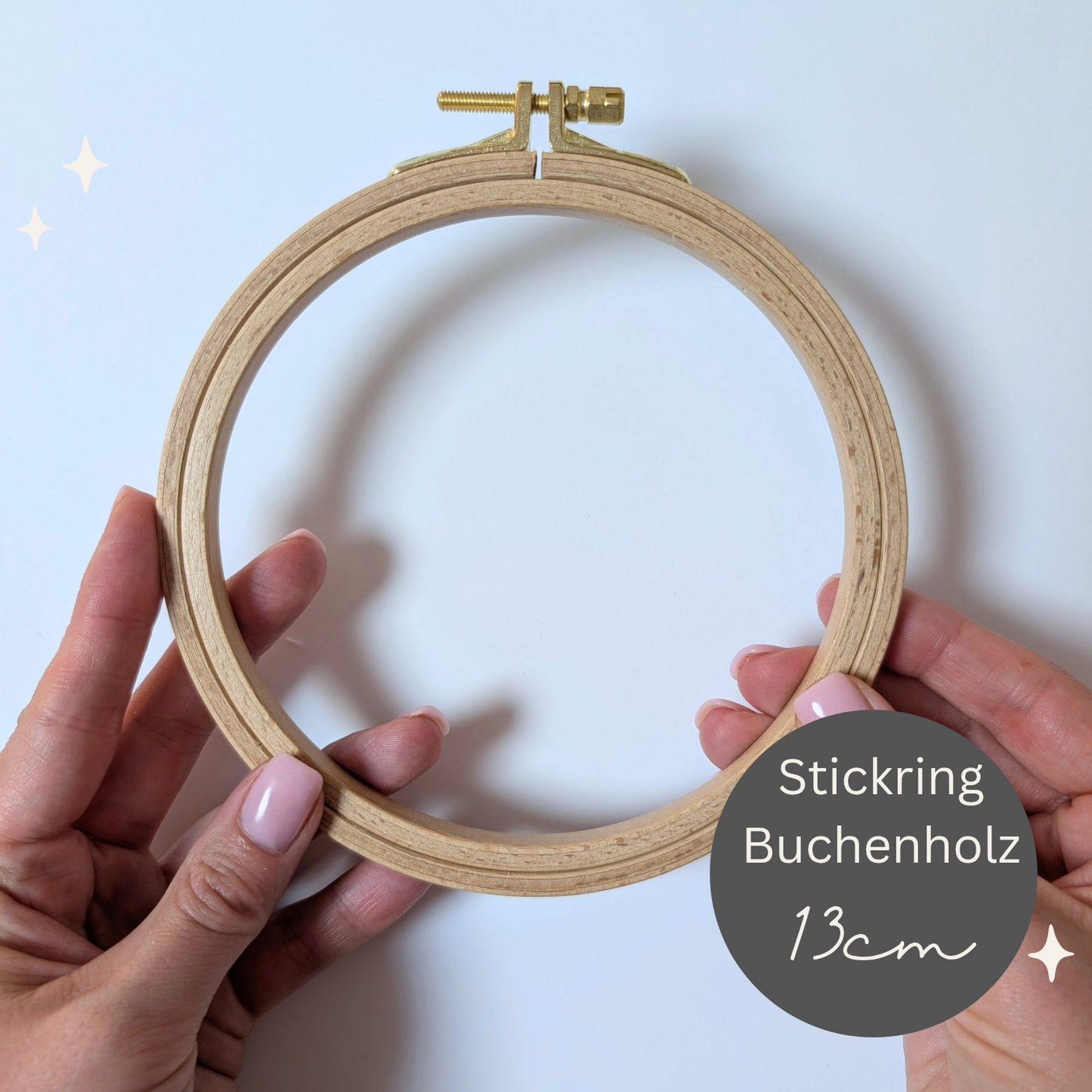 Stickrahmen 13cm, Buchenholz