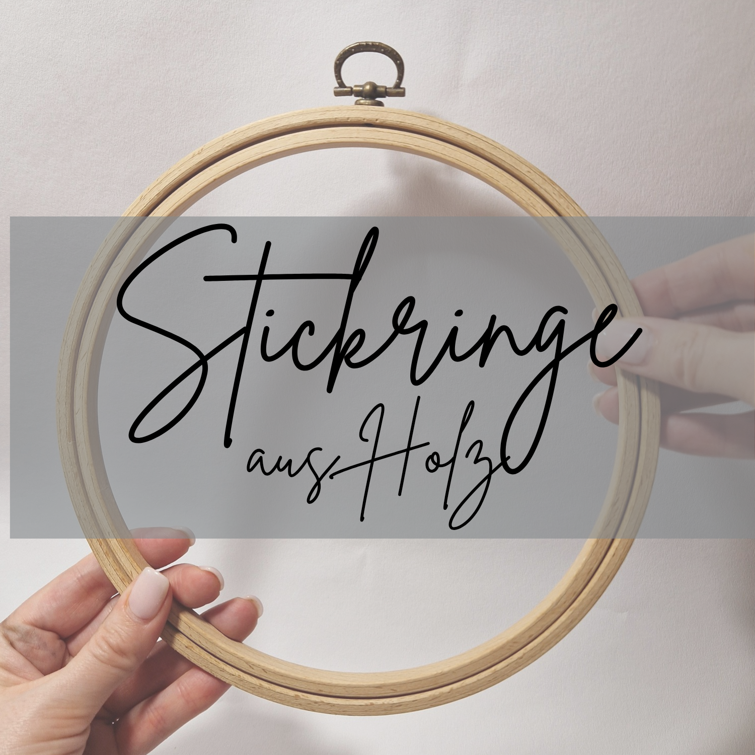 Stickringe aus Buchenholz