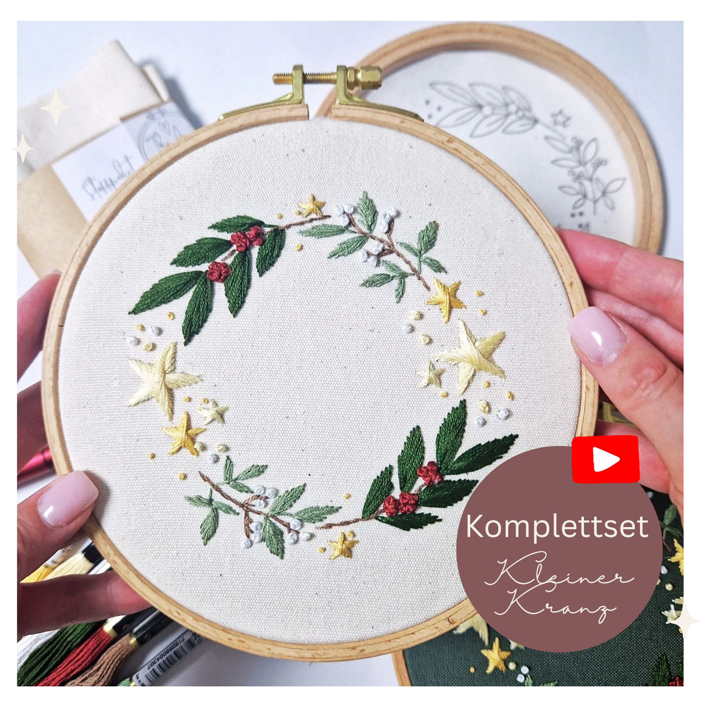 Stickset Kleiner Kranz