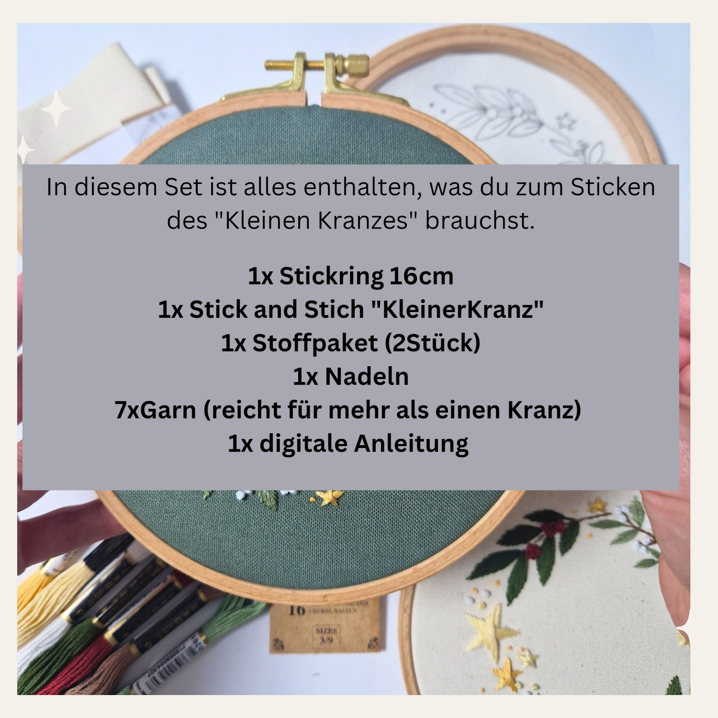 Stickset Kleiner Kranz