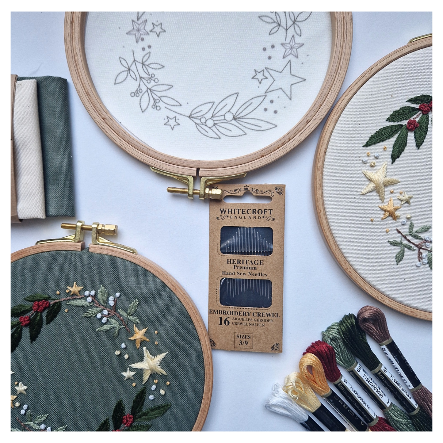 Stickset Kleiner Kranz