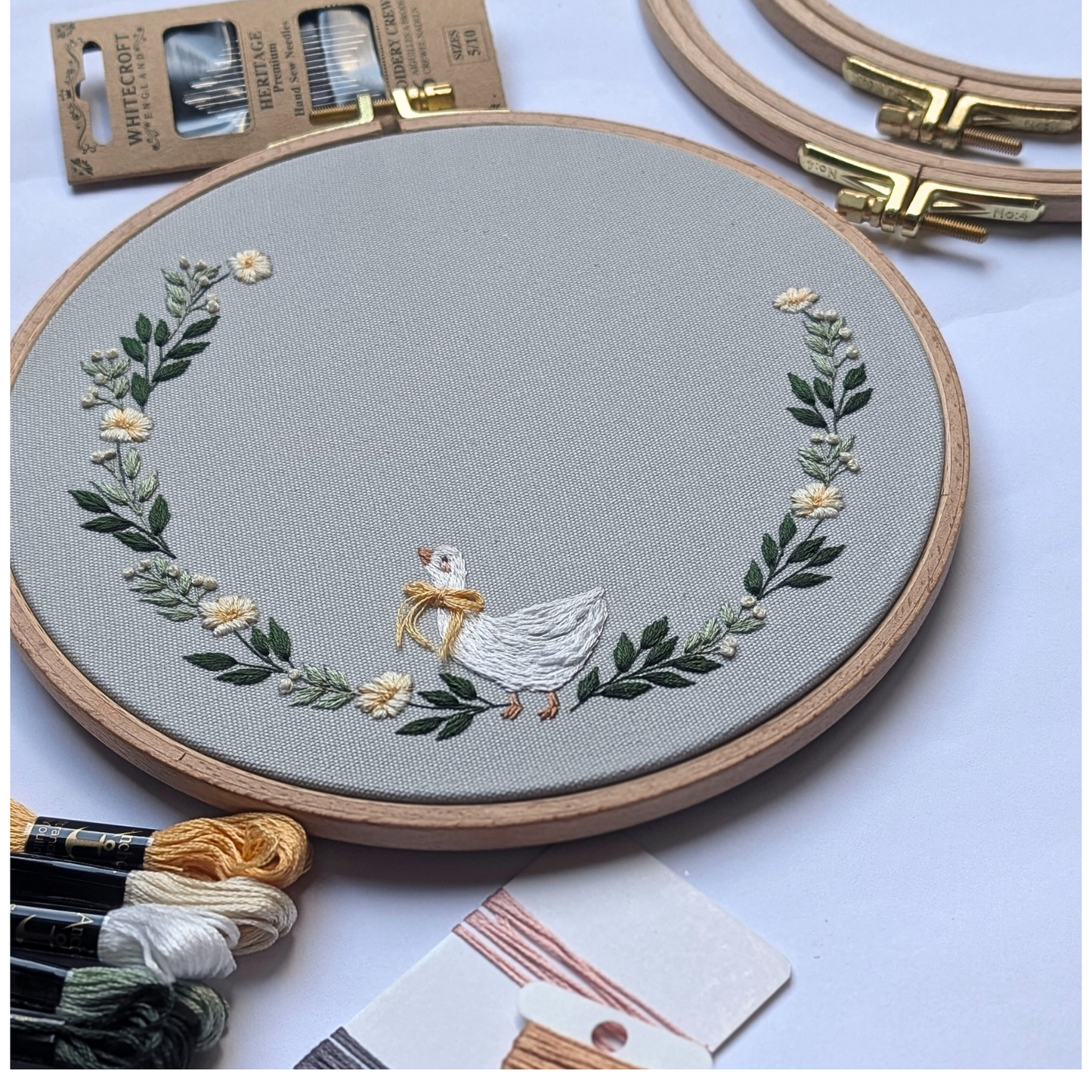 Stickset Anfänger Gänsekranz