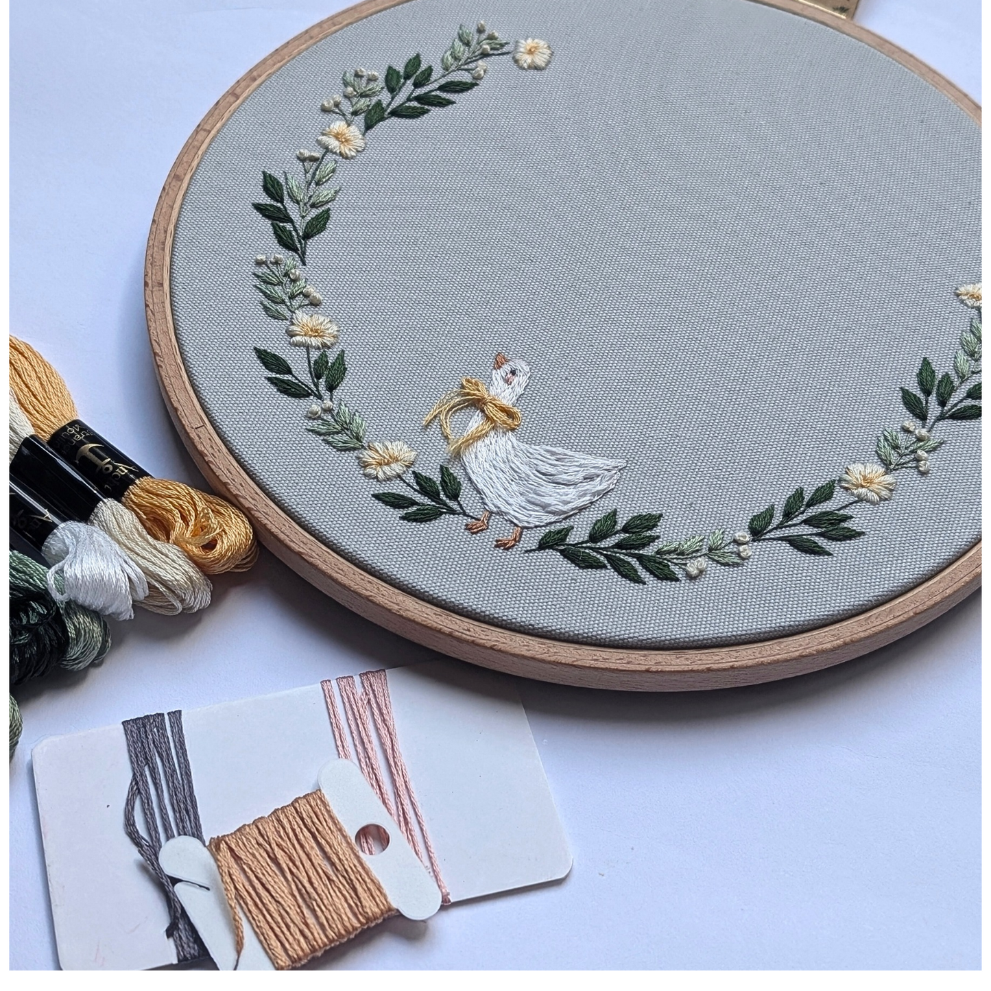 Stickset Anfänger Gänsekranz