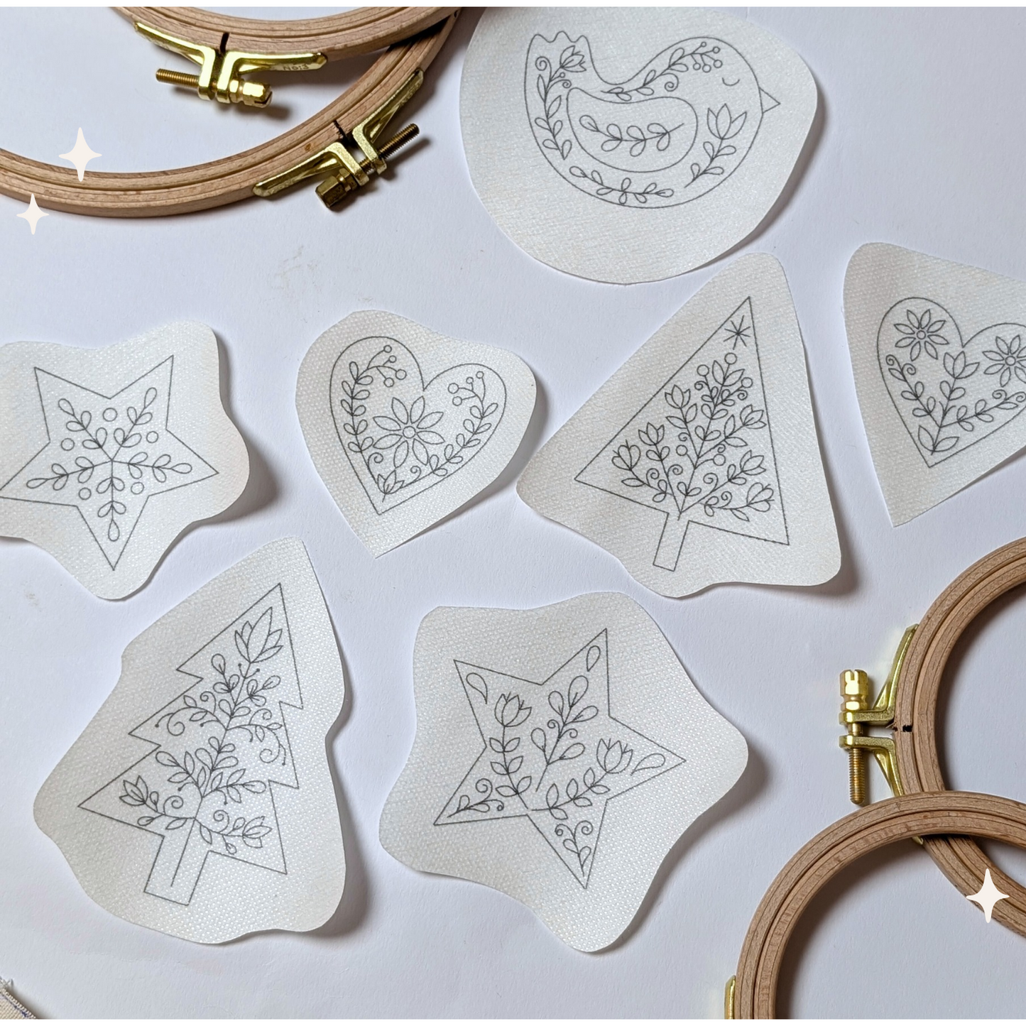 Stickaufkleber "Hygge Ornamente", Stick and Stich