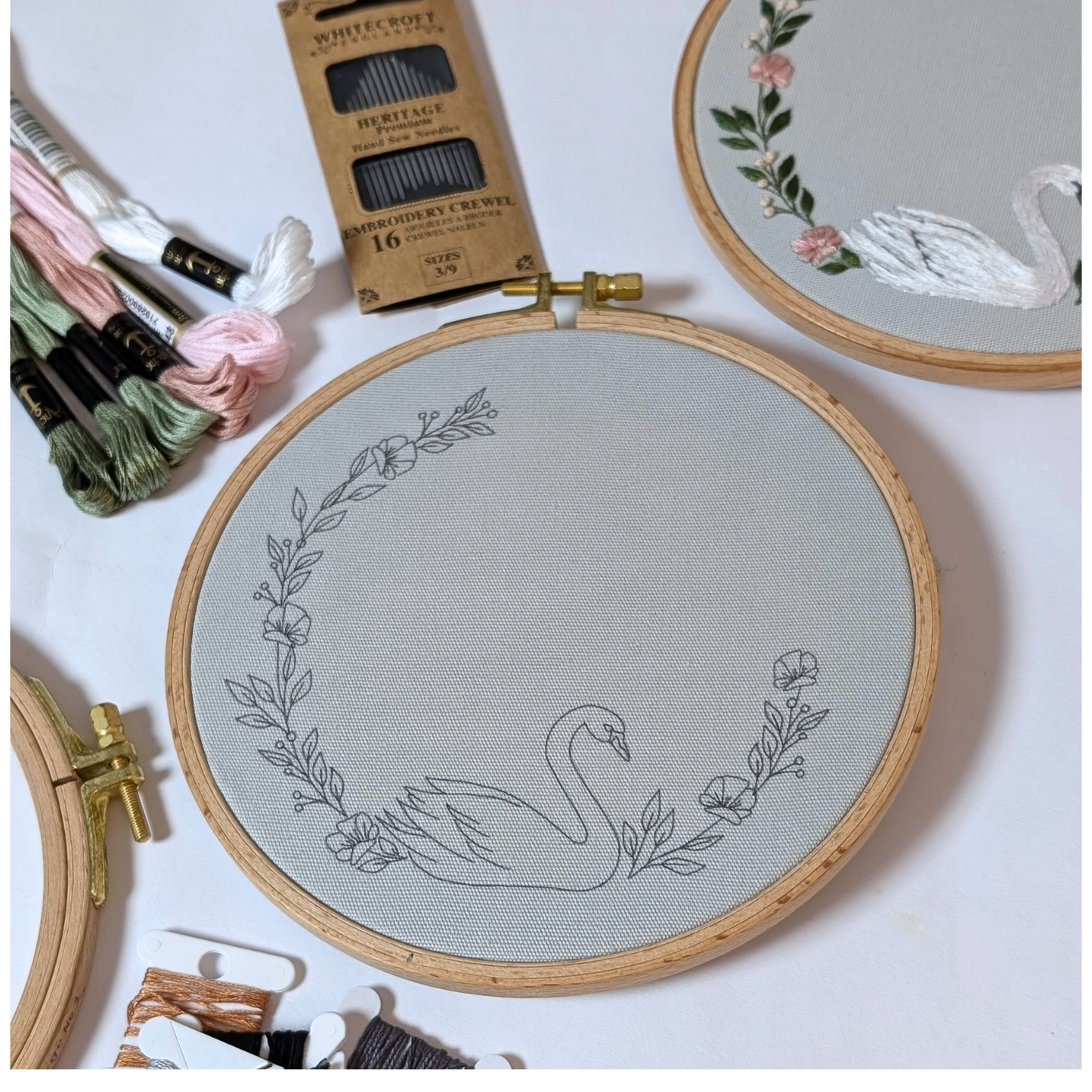 Stickset Anfänger Schwanenkranz