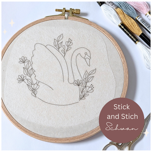 Stickaufkleber Schwan