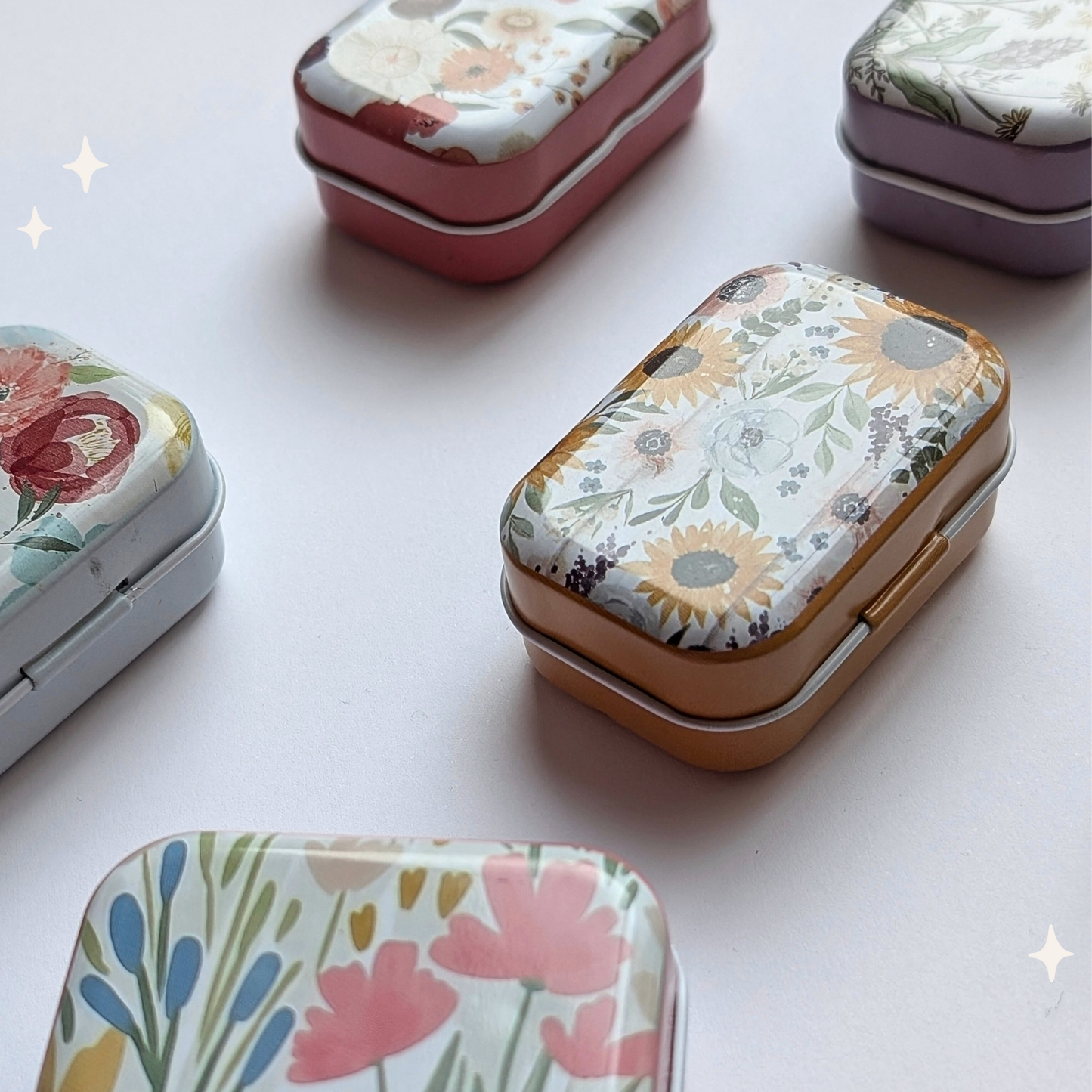 Kleine Nadeldose mit Magnetstreifen, Nadelaufbewahrung, buntes Nadelkästchen