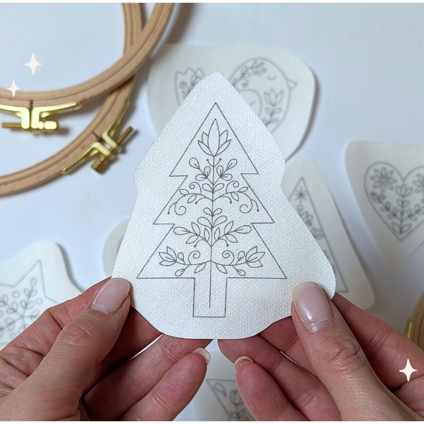 Stickaufkleber "Hygge Ornamente", Stick and Stich