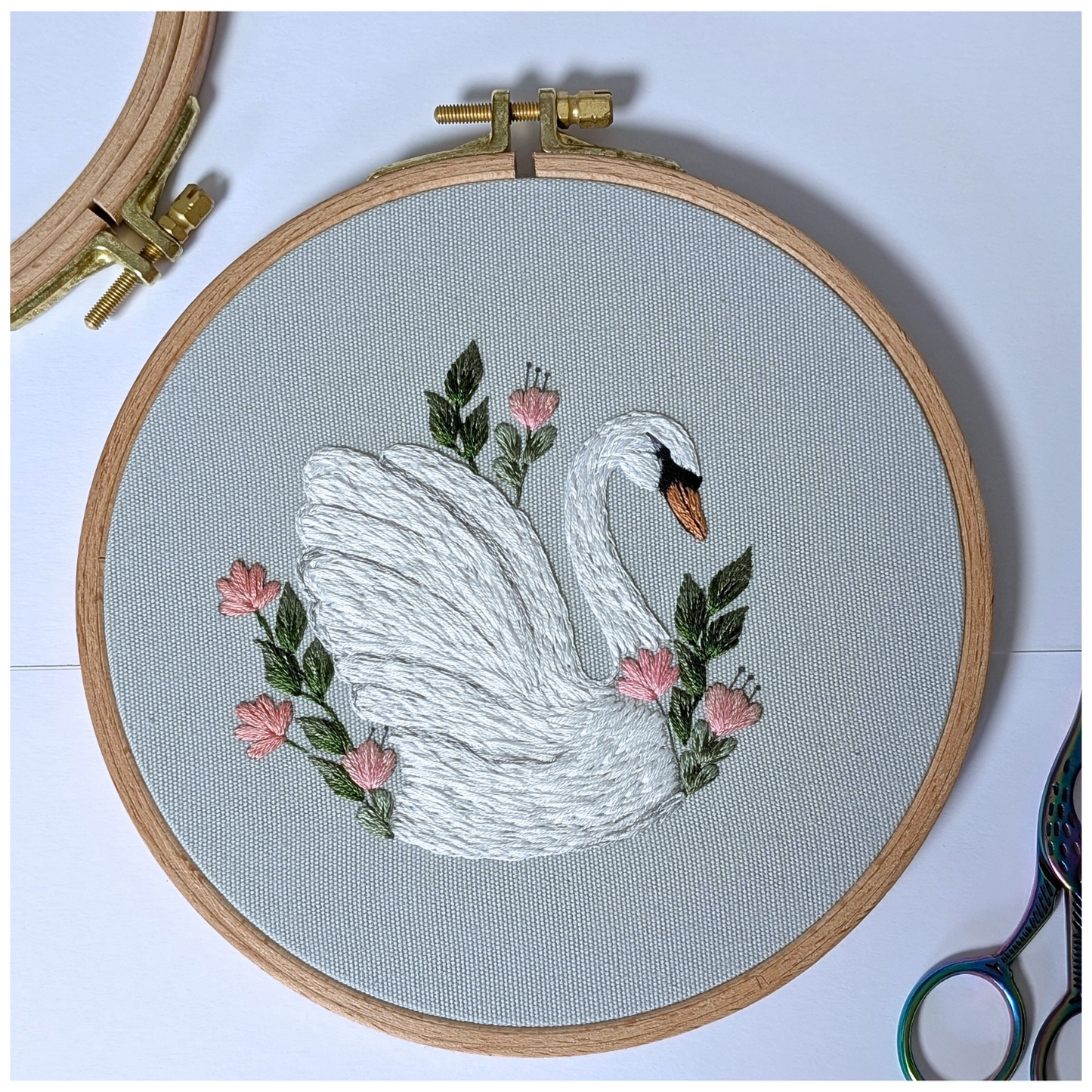 Stickaufkleber Schwan