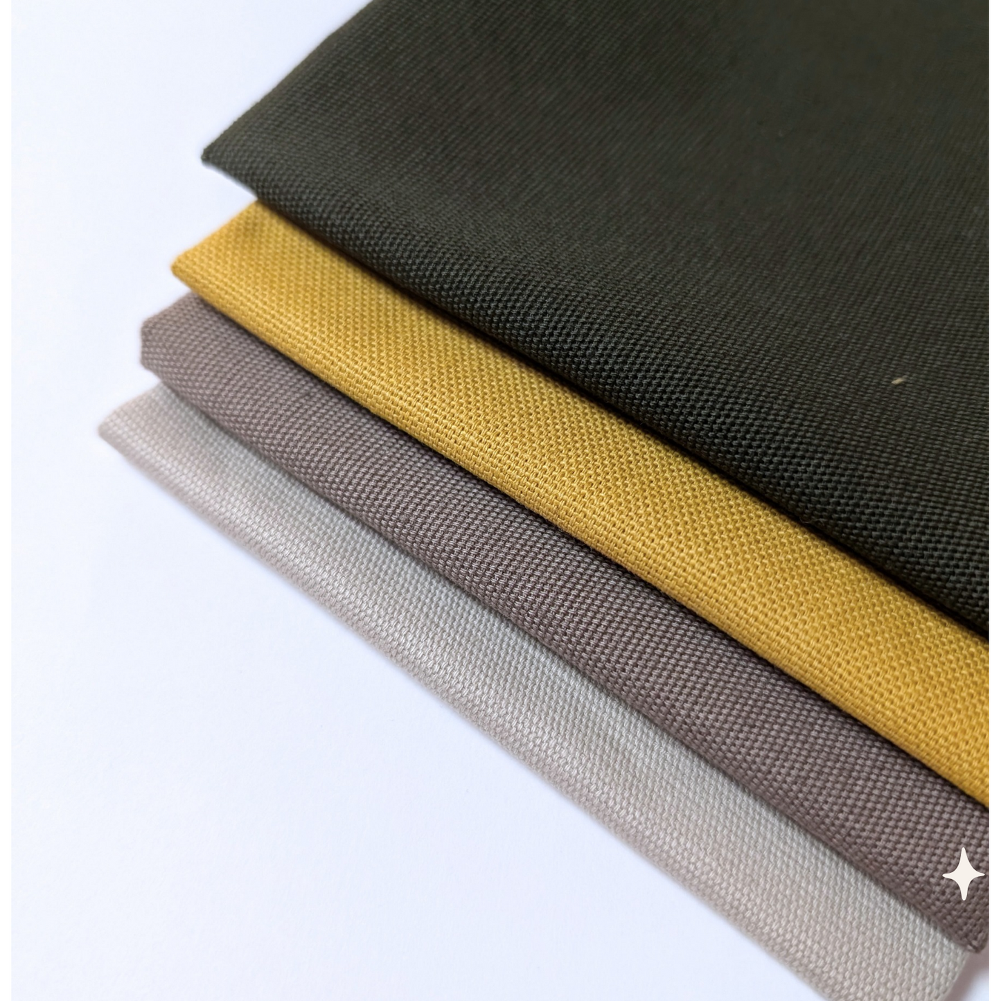 STOFFPAKET Sand, Ocker, dunkle Olive, Taupe