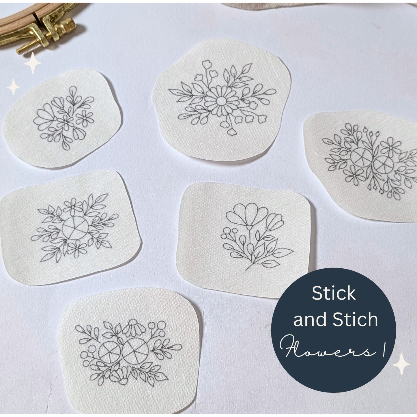 Stickaufkleber "Flowers |", Stick and Stich