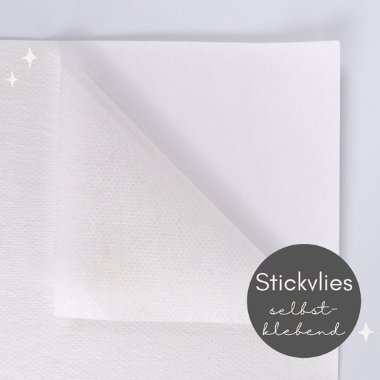 Stickvlies selbstklebend, bedruckbar 3 Blätter