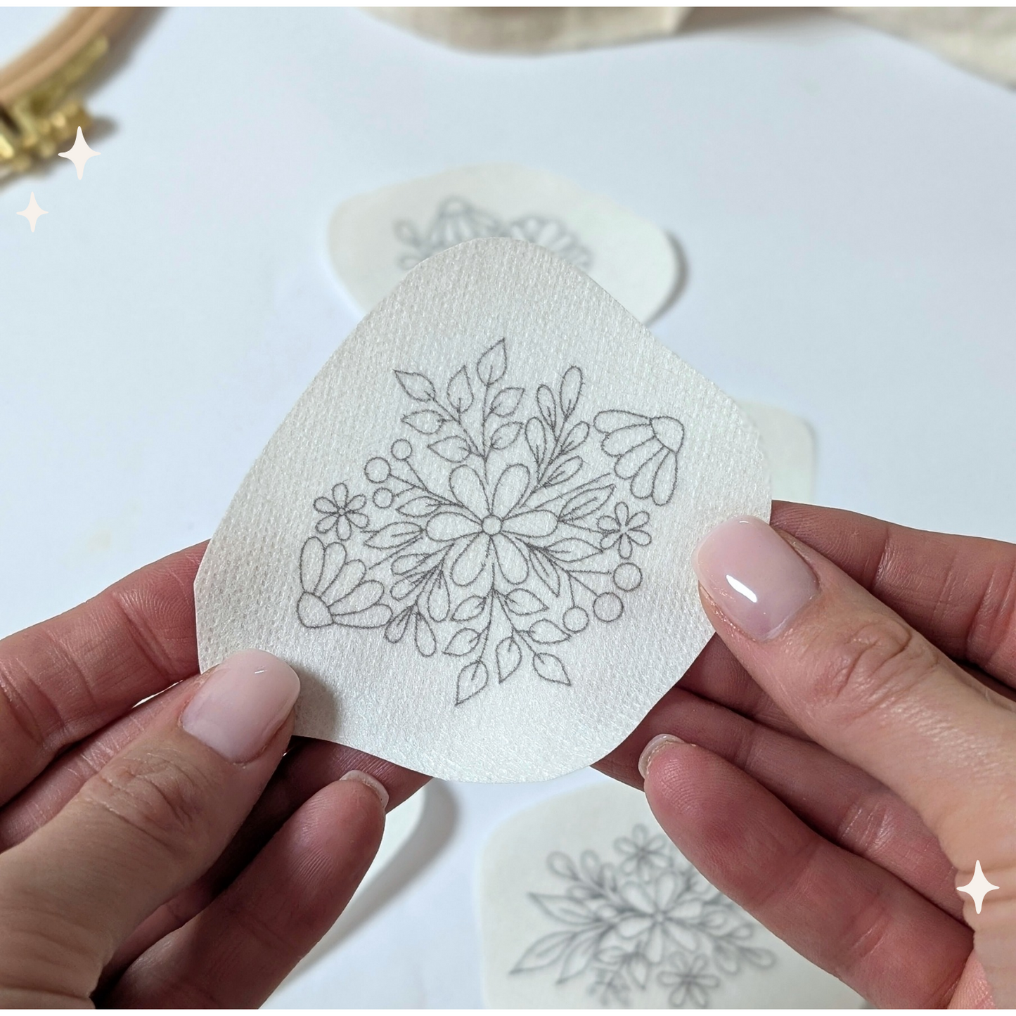 Stickaufkleber "Flowers ||", Stick and Stich