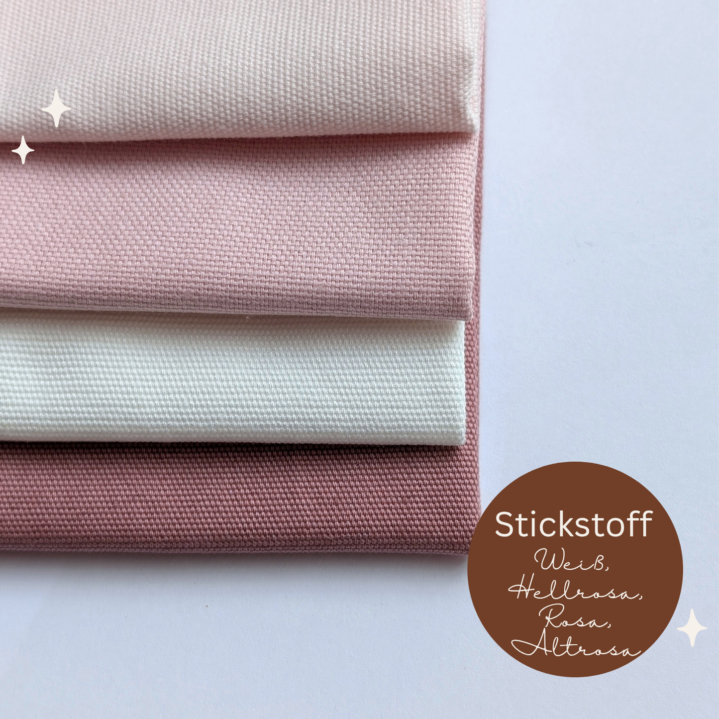 STOFFPAKET Altrosa, Hellrosa, Rosa, Altrosa