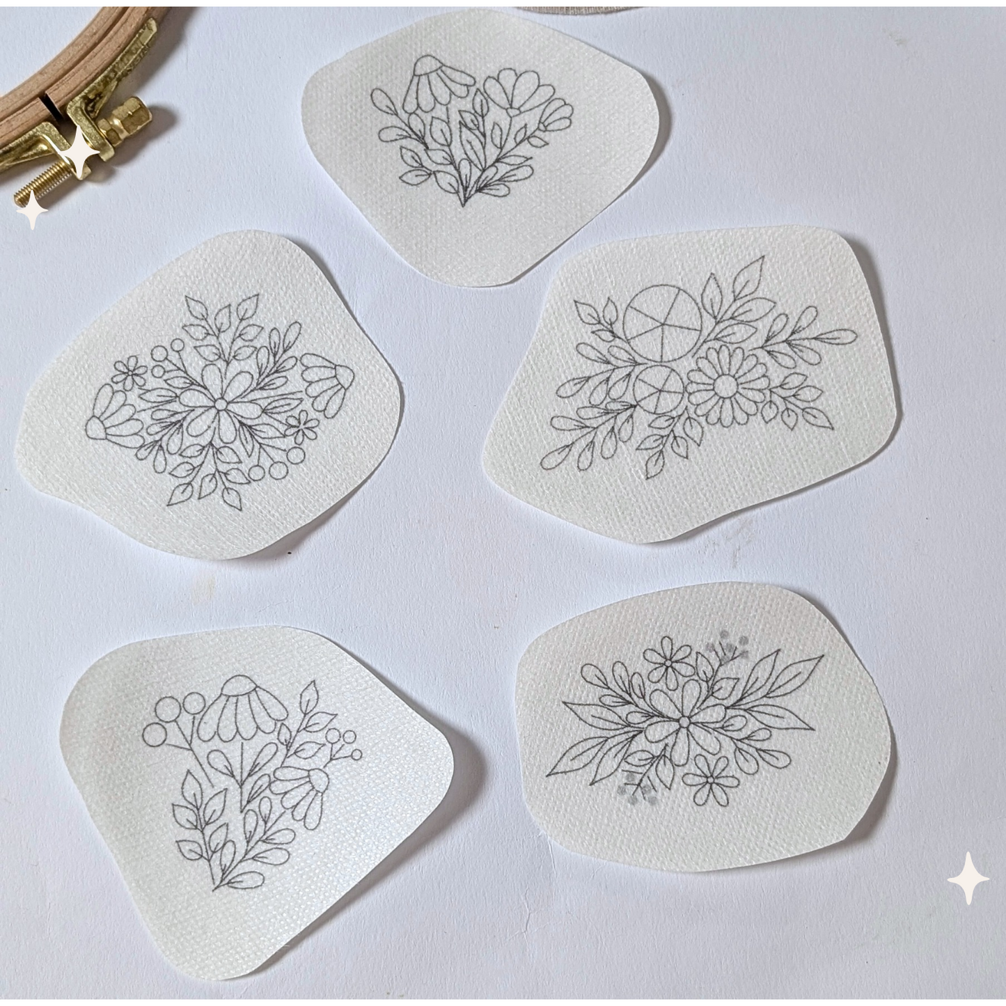 Stickaufkleber "Flowers ||", Stick and Stich