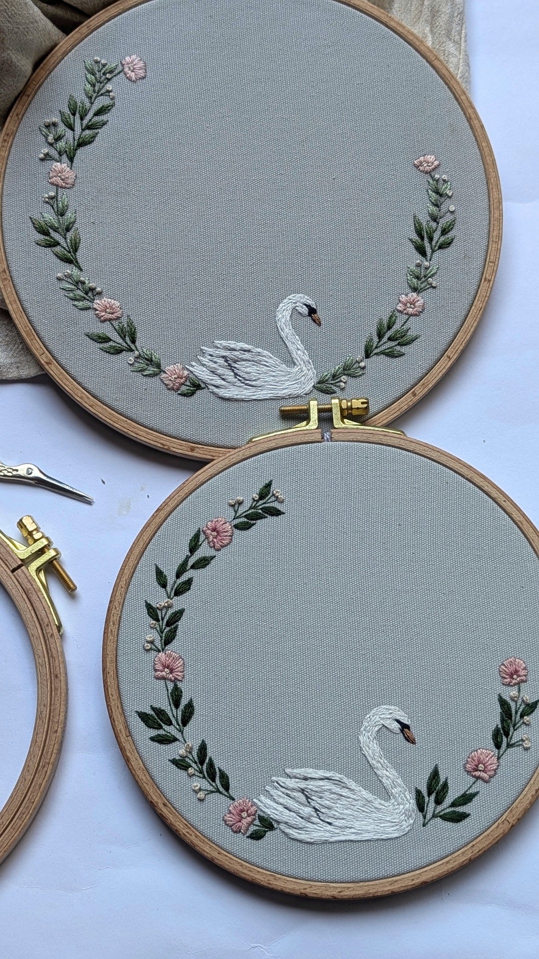 Stickset Anfänger Schwanenkranz