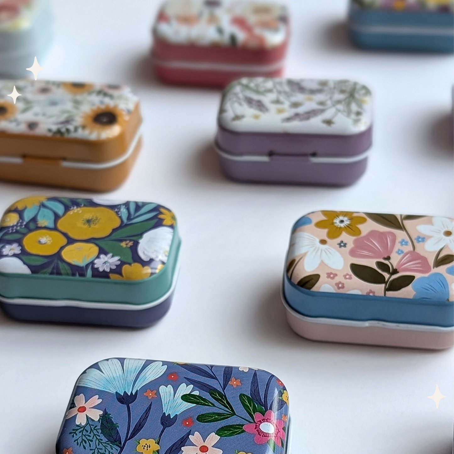 Kleine Nadeldose mit Magnetstreifen, Nadelaufbewahrung, buntes Nadelkästchen