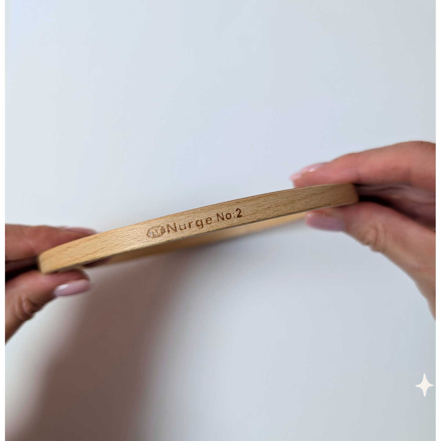 Stickrahmen 13cm ohne Schraube, Buchenholz