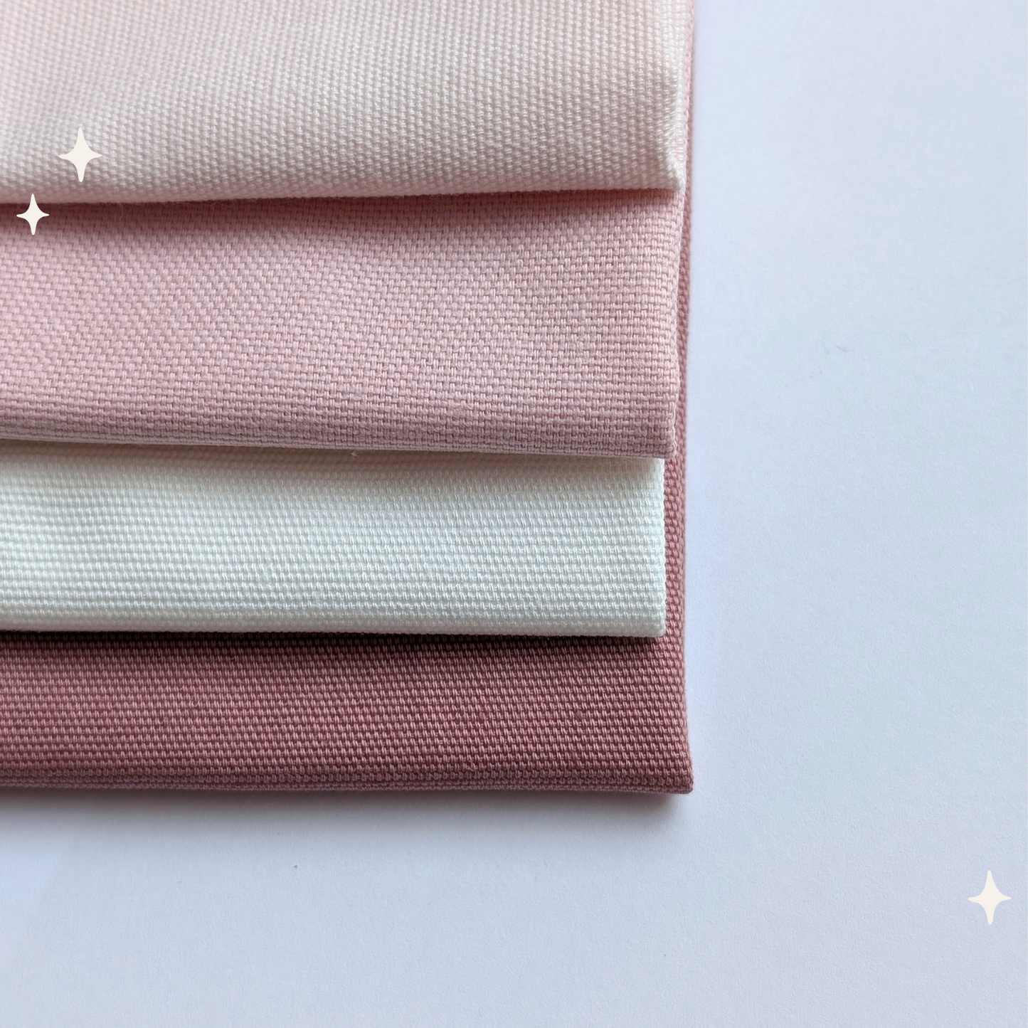 STOFFPAKET Altrosa, Hellrosa, Rosa, Altrosa