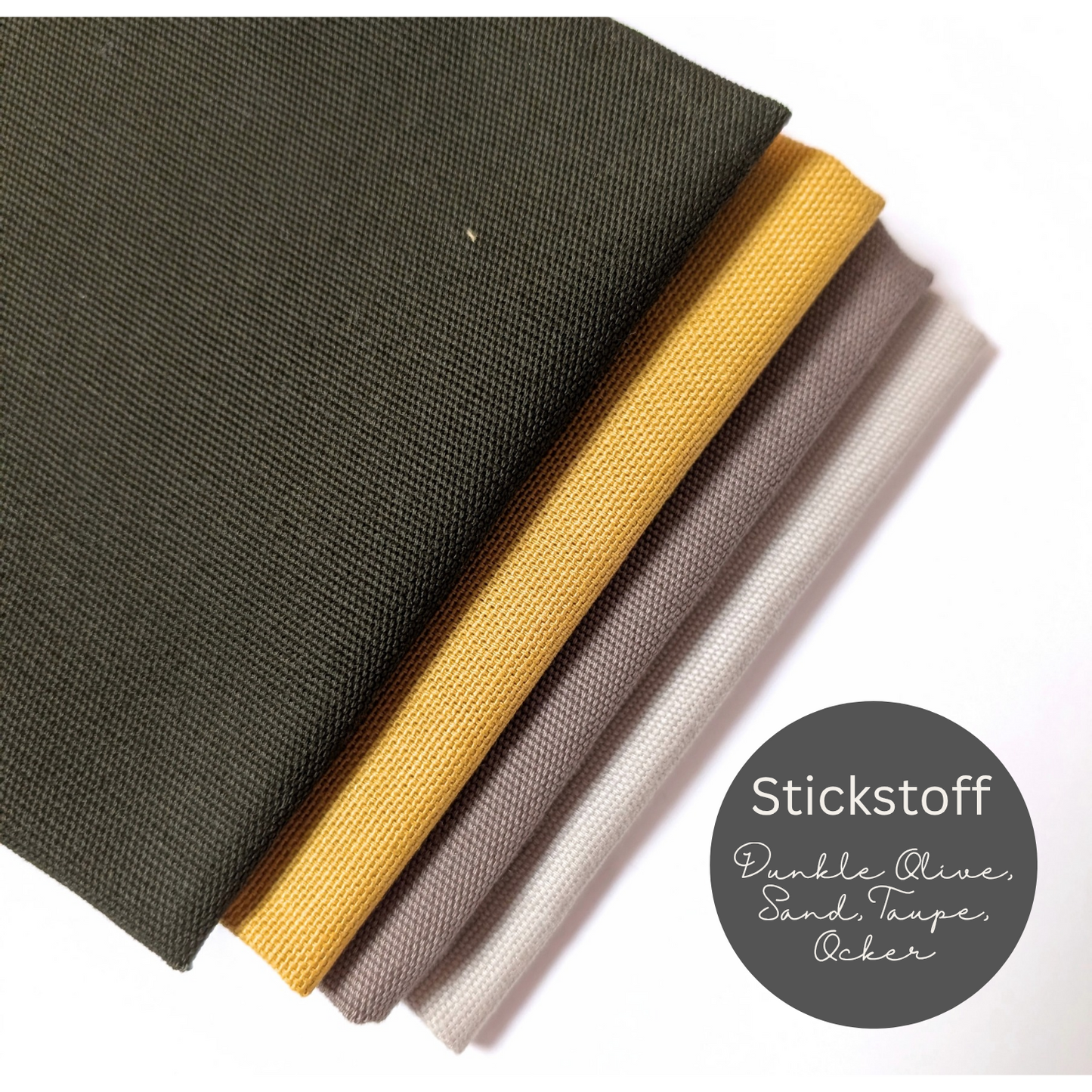 STOFFPAKET Sand, Ocker, dunkle Olive, Taupe