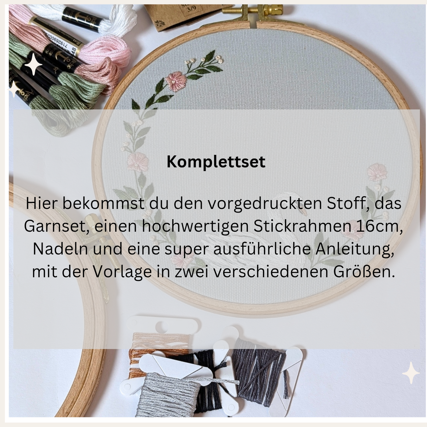 Stickset Anfänger Schwanenkranz