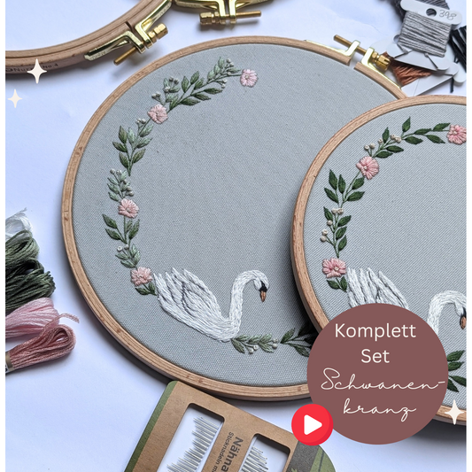 Stickset Anfänger Schwanenkranz