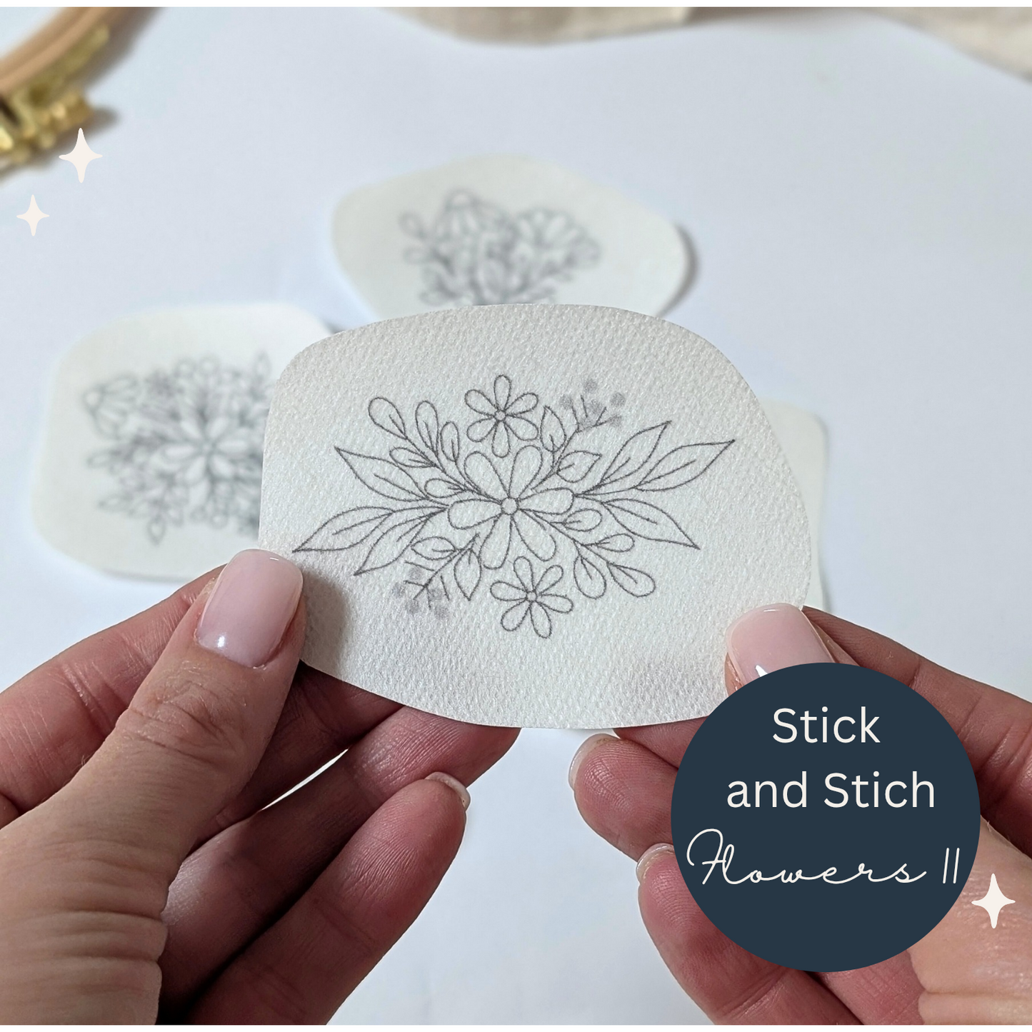 Stickaufkleber "Flowers ||", Stick and Stich