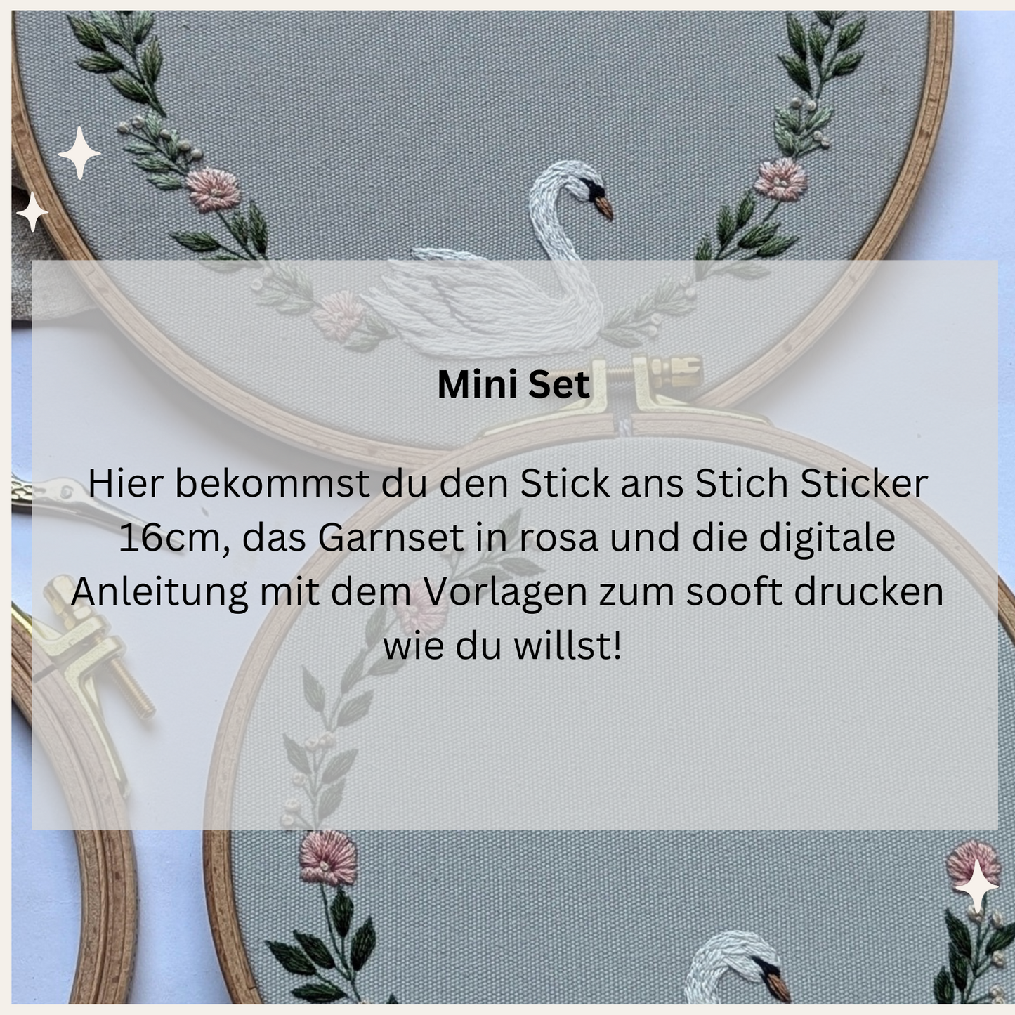 Stickset Anfänger Schwanenkranz