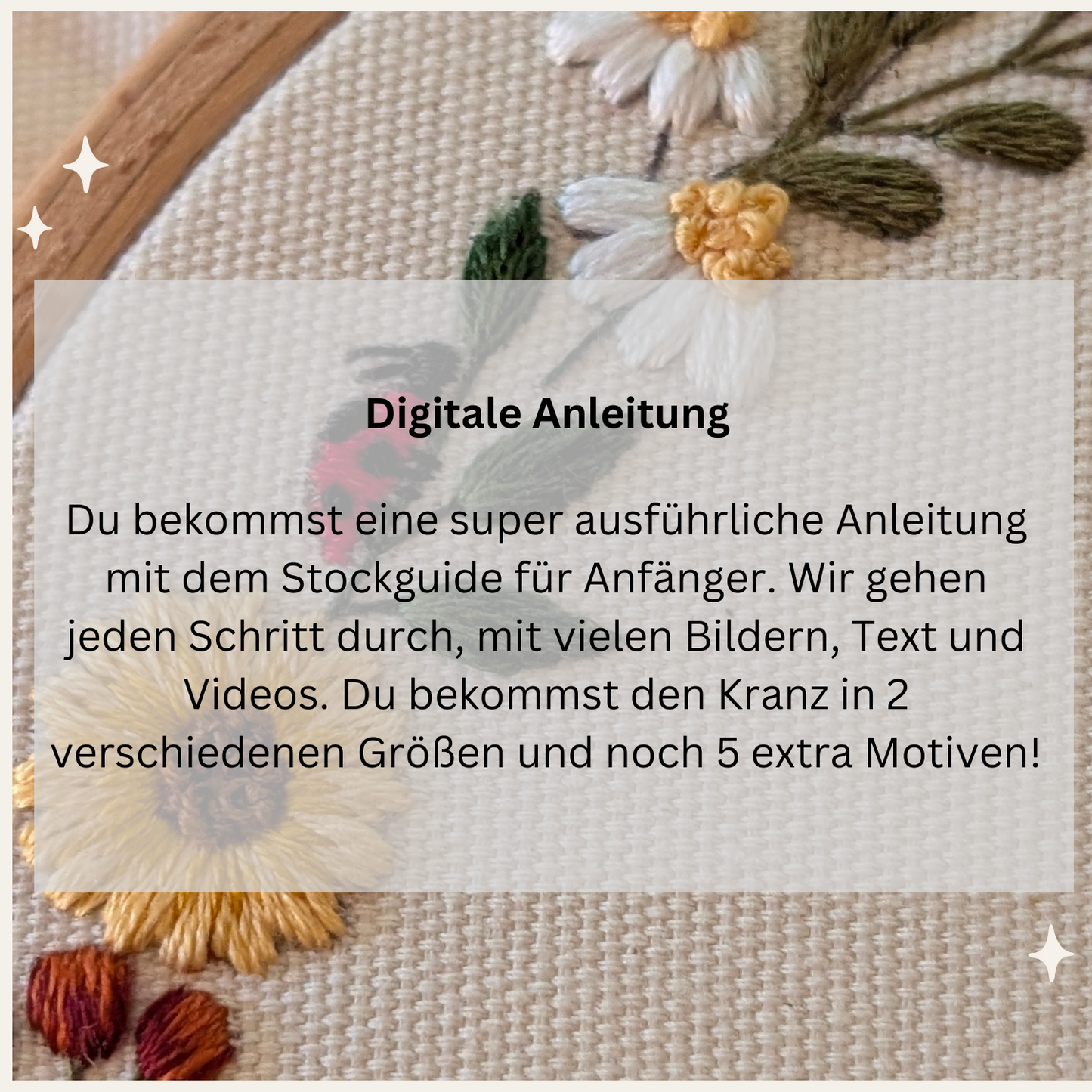 Digitale Stickanleitung Herbstkranz